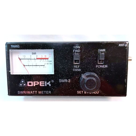 Opek SWR-3 SWR  Watt Power Meter 10/100 Watt for Ham Radio Jumper Antenna NOS - Picture 1 of 2